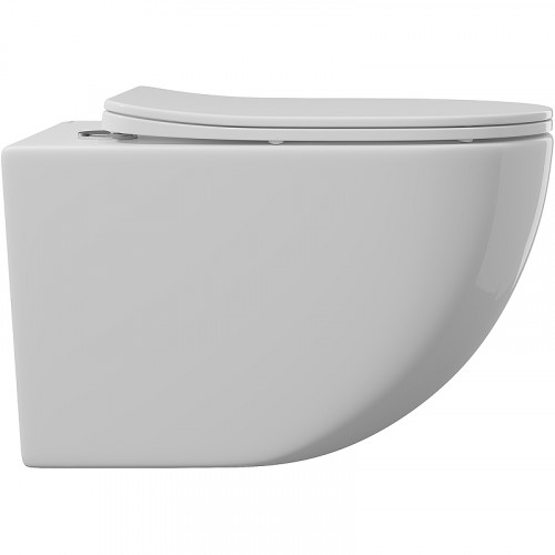 Унитаз Aqueduto Ovo OVO0110 подвесной Белый глянцевый с сиденьем Микролифт фаянс подвесной