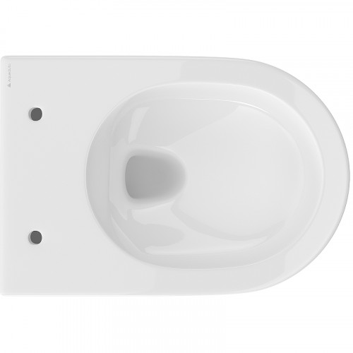 Унитаз Aqueduto Ovo OVO0110 подвесной Белый глянцевый с сиденьем Микролифт фаянс подвесной