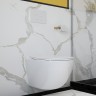Унитаз Aqueduto Ovo OVO0110 подвесной Белый глянцевый с сиденьем Микролифт фаянс подвесной