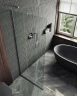 Душевая перегородка Maybah Glass MGD-701-5у 690x1950 в узком профиле Хром матовый стекло прозрачное