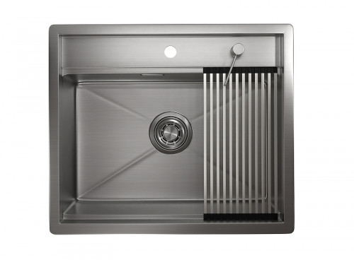 Кухонная мойка Granula Kitchen Space 60 6051 цвет Сталь сатин