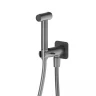 Гигиенический душ с запорным вентилем Newform X-Steel 316 69644X.59.064 цвет Gun Metal