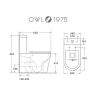 Унитаз-компакт Owl 1975 Vind TOWLT190303 цвет Белый без бачка с сиденьем Микролифт