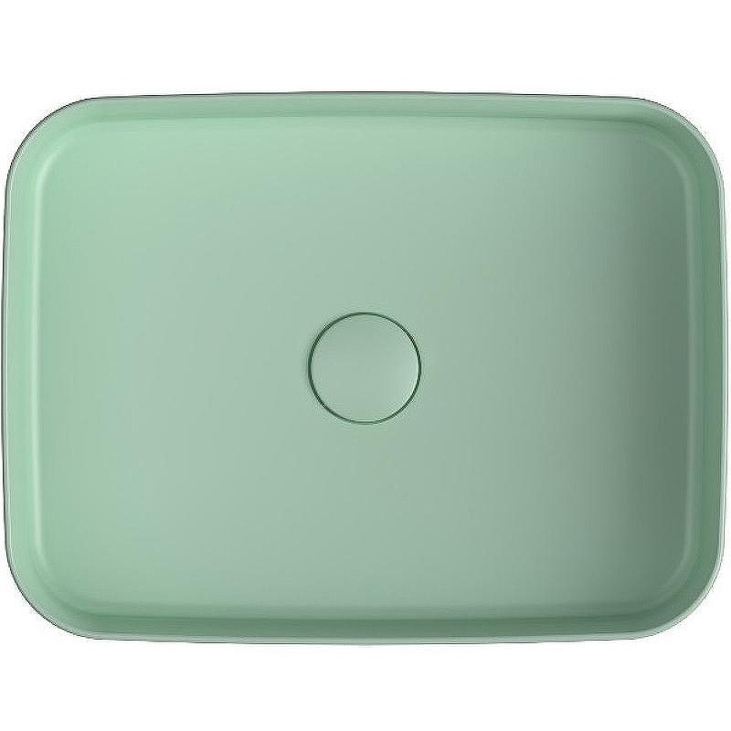 Раковина накладная Isvea Infinity 50 10NF65050-2T Мятно-зеленая матовая