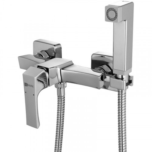 Гигиенический душ со смесителем Lemark Unit LM4518C Хром латунь на стену