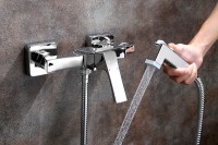 Гигиенический душ со смесителем Lemark Unit LM4518C Хром латунь на стену