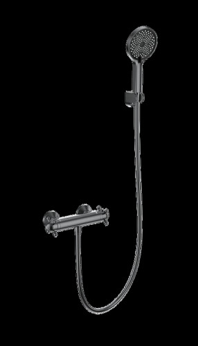 Смеситель для душа Wonzon & Woghand WW-B2048-A-BGG с термостатом цвет Темный графит