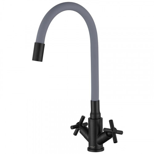 Смеситель для кухни Fmark FS8442H-04 цвет Черный Серый