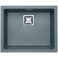 Кухонная мойка Alveus Granital+ Quadrix 50 Steel G04M 560x460x200 1108037 Серая искусственный камень (литьевой мрамор) встраиваемая сверху, встраиваемая снизу