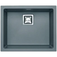 Кухонная мойка Alveus Granital+ Quadrix 50 Steel G04M 560x460x200 1108037 Серая искусственный камень (литьевой мрамор) встраиваемая сверху, встраиваемая снизу