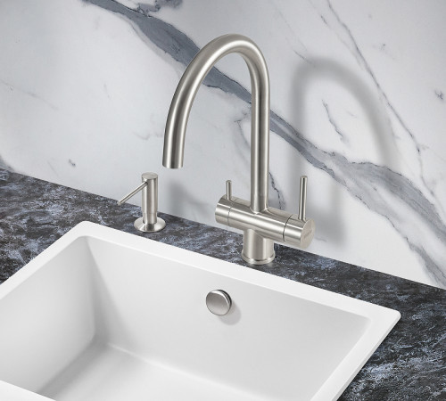 Смеситель для кухни Milacio Ultra MCU.554.SS Нержавеющая сталь нержавеющая сталь