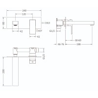 Смеситель для раковины Timo Selene 2071/00SM Хром встраиваемый
