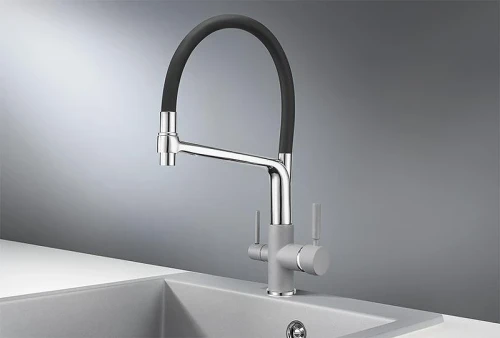 Смеситель для кухни Granula 0083 цвет Алюминиум