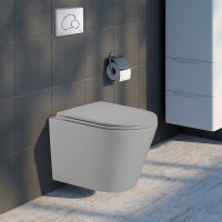 Унитаз WeltWasser Salzbach 043 GL-WT 10000010281 подвесной с сиденьем Микролифт фаянс подвесной