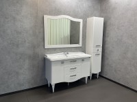 Зеркало Comforty Монако 120 00003132225 Белое МДФ / ЛДСП, стекло