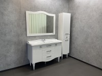 Зеркало Comforty Монако 120 00003132225 Белое МДФ / ЛДСП, стекло