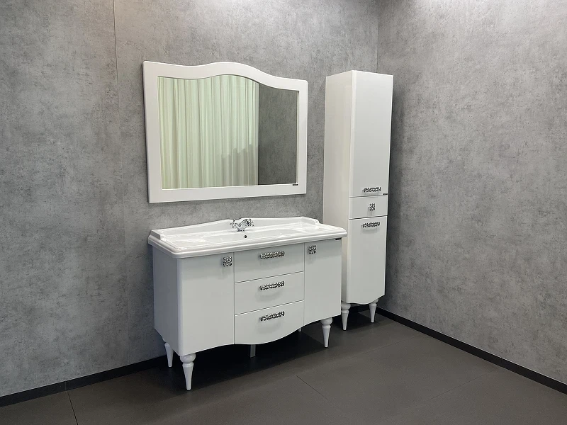 Зеркало Comforty Монако 120 00003132225 Белое МДФ / ЛДСП, стекло