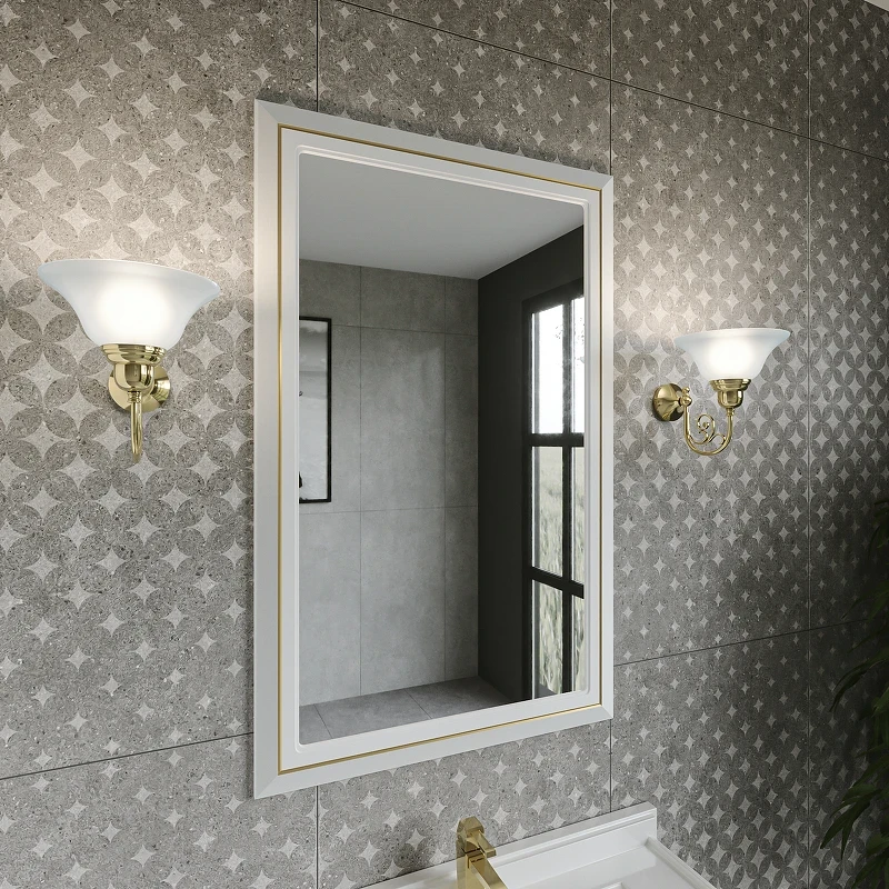 Зеркало Caprigo Metropol 70 13730-021.GLD.00.05 Белое матовое МДФ / ЛДСП, стекло