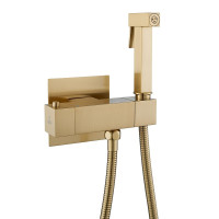 Гигиенический душ со смесителем Rose R965G с термостатом цвет Золотой сатин