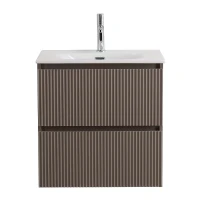 Тумба под раковину BelBagno Uno 60 UNO-600-2C-SO-СO подвесная цвет Бежевый матовый
