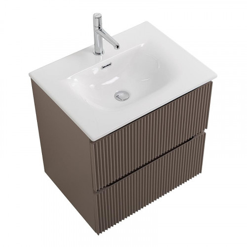 Тумба под раковину BelBagno Uno 60 UNO-600-2C-SO-СO подвесная цвет Бежевый матовый