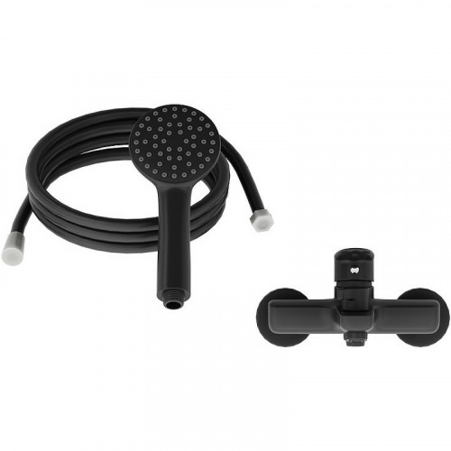 Смеситель для ванны Aringa Рейн AR02006BL Черный латунь на стену