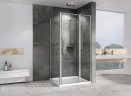 Душевой уголок Abber Sonnenstrand 130х70 AG04130S-S70 профиль Хром стекло прозрачное