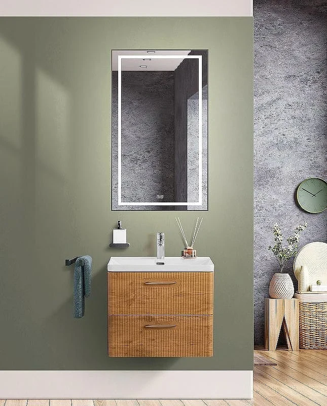 Тумба под раковину BelBagno Due 50 DUE-500-2C-SO-RN-P подвесная Rovere Nature