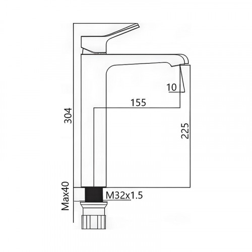 Смеситель для раковины Maretti Elena EA32RF163-V цвет Хром