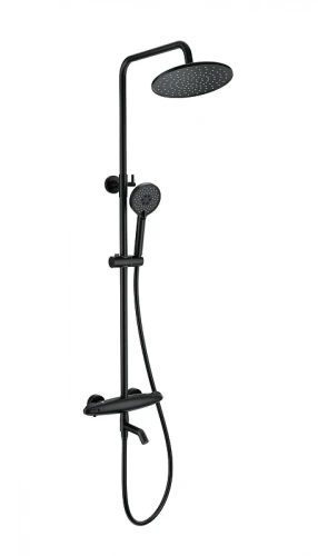 Душевая система Wonzon & Woghand Capsule WW-B3031-A1-MB с термостатом цвет Черный матовый