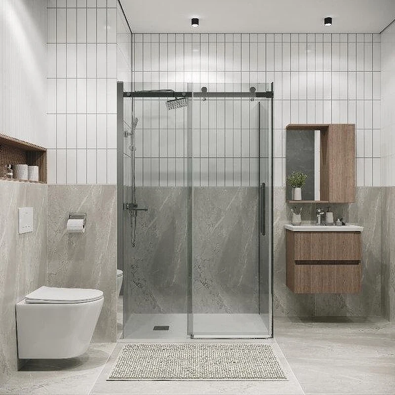 Душевой уголок Grossman Classic 150x100 120.K33.04.1510.10.00 профиль Хром стекло прозрачное