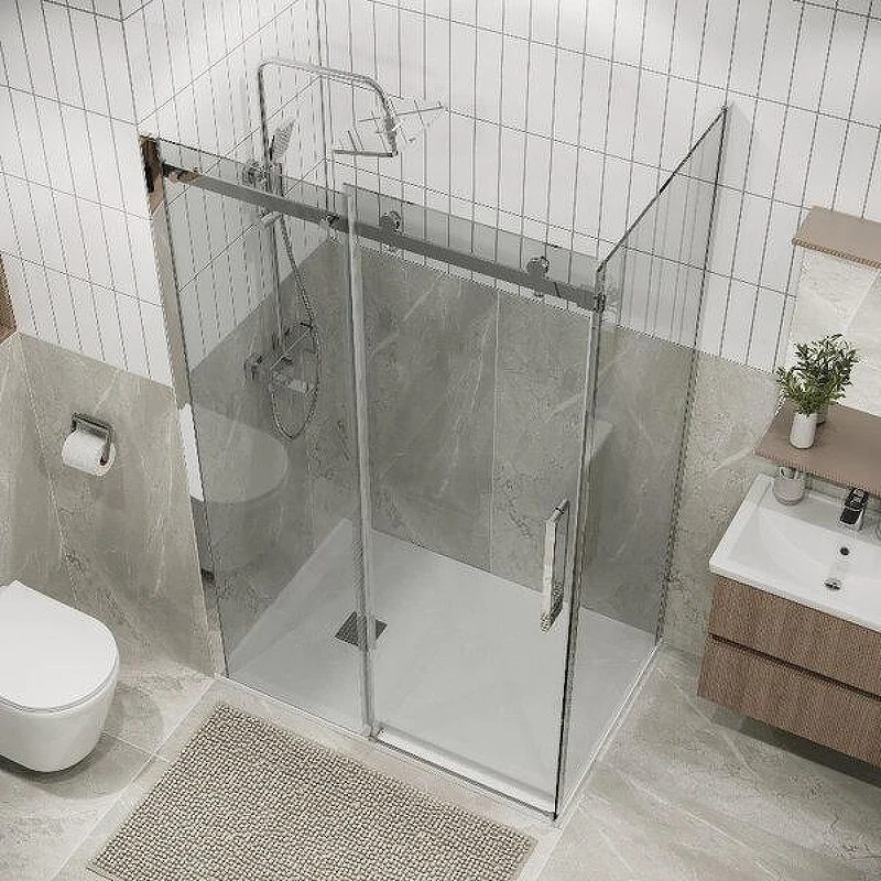 Душевой уголок Grossman Classic 150x100 120.K33.04.1510.10.00 профиль Хром стекло прозрачное