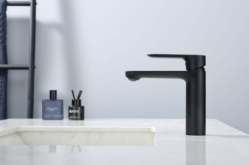 Смеситель для раковины Splenka S222.10.06 Черный матовый нержавеющая сталь