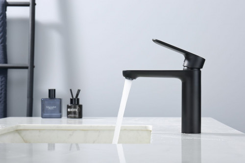 Смеситель для раковины Splenka S222.10.06 Черный матовый нержавеющая сталь