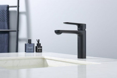 Смеситель для раковины Splenka S222.10.06 Черный матовый нержавеющая сталь