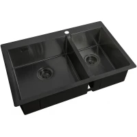 Кухонная мойка ZorG Light Grafit ZL R 780-2-510-L GRAFIT Графит нержавеющая сталь встраиваемый