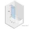 Шторка на ванну Riho VZ Scandic NXT X107 100 L G001133120 (GX01072C1) профиль Хром стекло прозрачное