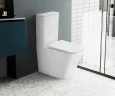 Унитаз компакт Abber Rechteck AC1210TMW Белый матовый с бачком и сиденьем Микролифт фаянс напольный