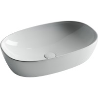 Раковина-чаша Ceramicanova Element 60 CN5039 Белая фарфор накладная