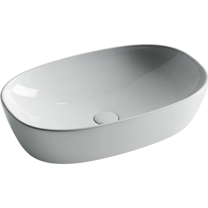 Раковина-чаша Ceramicanova Element 60 CN5039 Белая фарфор накладная