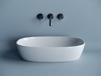 Раковина-чаша Ceramicanova Element 60 CN5039 Белая фарфор накладная