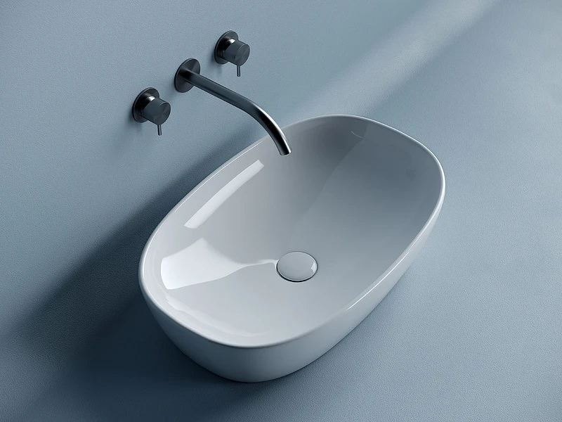 Раковина-чаша Ceramicanova Element 60 CN5039 Белая фарфор накладная