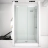 Душевая дверь Aquanet Alfa NAA6121 120 168420 профиль Хром стекло прозрачное