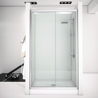 Душевая дверь Aquanet Alfa NAA6121 120 168420 профиль Хром стекло прозрачное