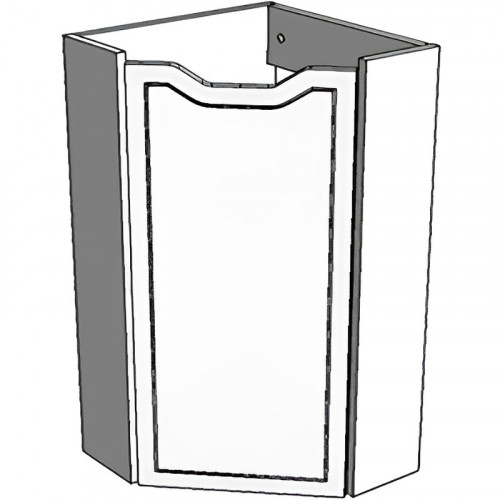 Тумба под раковину Corozo Мирра 40 SD-00001642 угловая Белая МДФ / ЛДСП