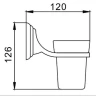 Стакан для зубных щеток Frap F15 F1506 Хром