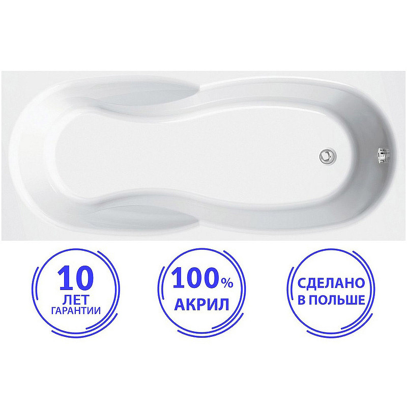 Акриловая ванна C-Bath Vesta 150x70 CBQ005003 без гидромассажа