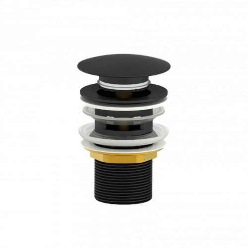 Донный клапан Wonzon &amp; Woghand WW-88SS01-MB click-clack цвет Черный матовый