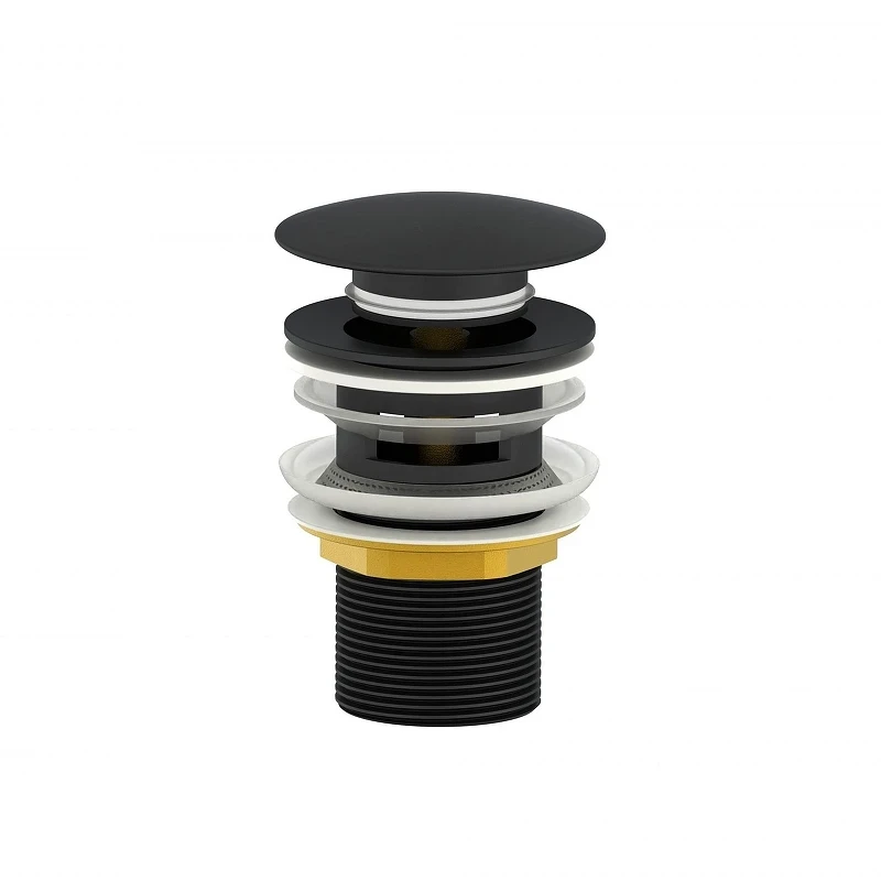 Донный клапан Wonzon & Woghand WW-88SS01-MB click-clack цвет Черный матовый