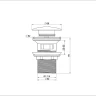Донный клапан Wonzon & Woghand WW-88SS01-MB click-clack цвет Черный матовый